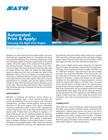 Automated Print Apply  Choosing The Right Print Engine