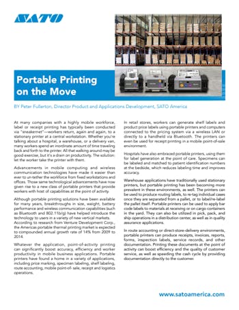 Portable Printing On The Move